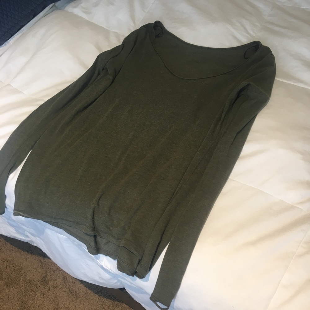 Lululemon Long Sleeve Green Top